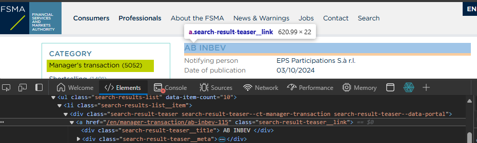 The HTML Elements of the page